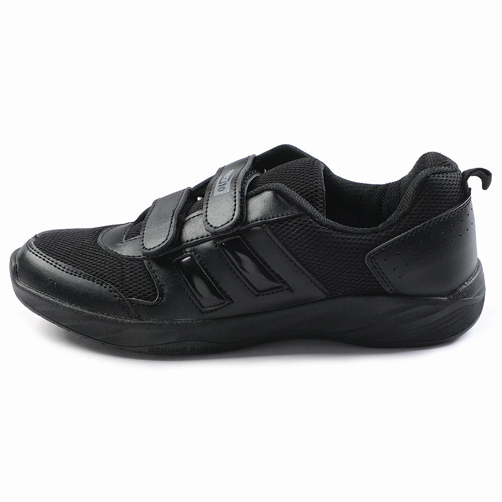 Force Black Non Lacing Uniform School Shoes For Kids SKOLGAME-V By Liberty