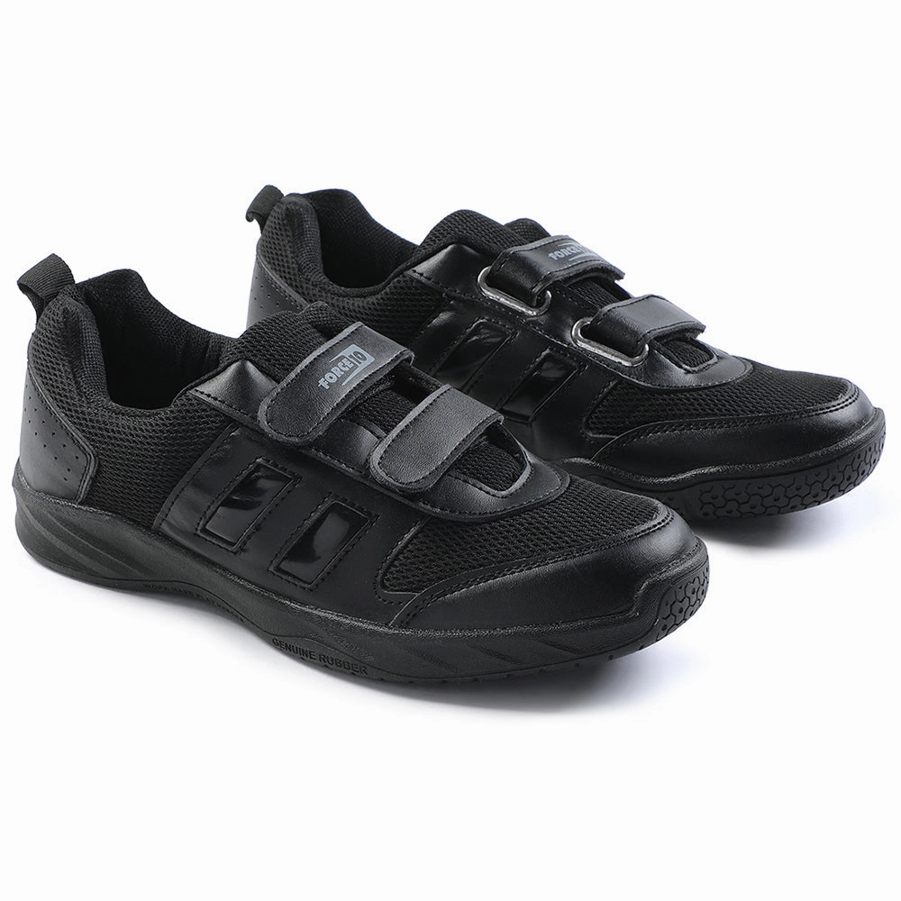 Force Black Non Lacing Uniform School Shoes For Kids SKOLGAME-V By Liberty