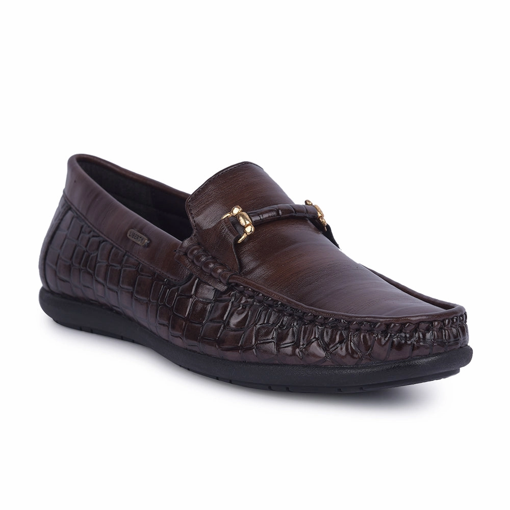 Fortune Brown Casual Non Lacing Shoes For Men OSL19 By Liberty