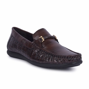 Fortune Brown Casual Non Lacing Shoes For Men OSL19 By Liberty