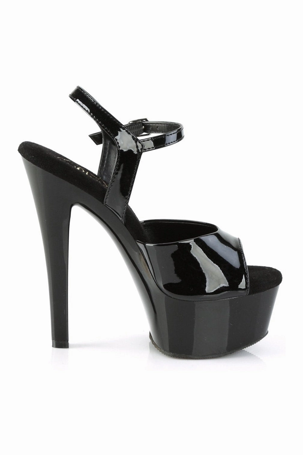 GLEAM-609 Sandal | Black Patent