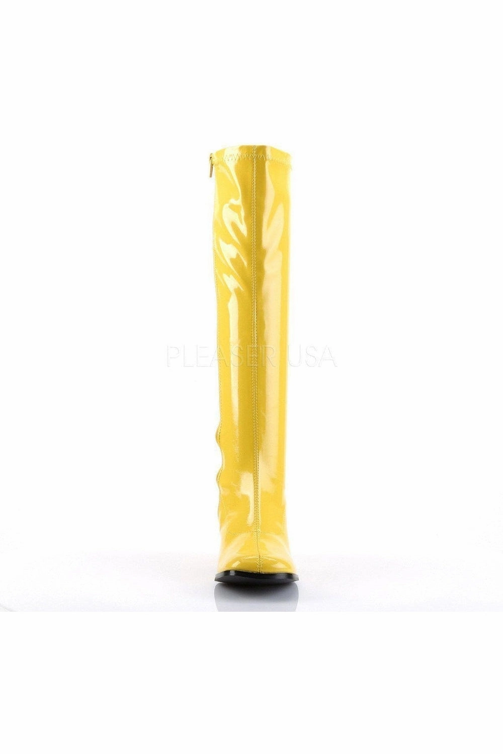 GOGO-300 Go Go Boot | Yellow Patent