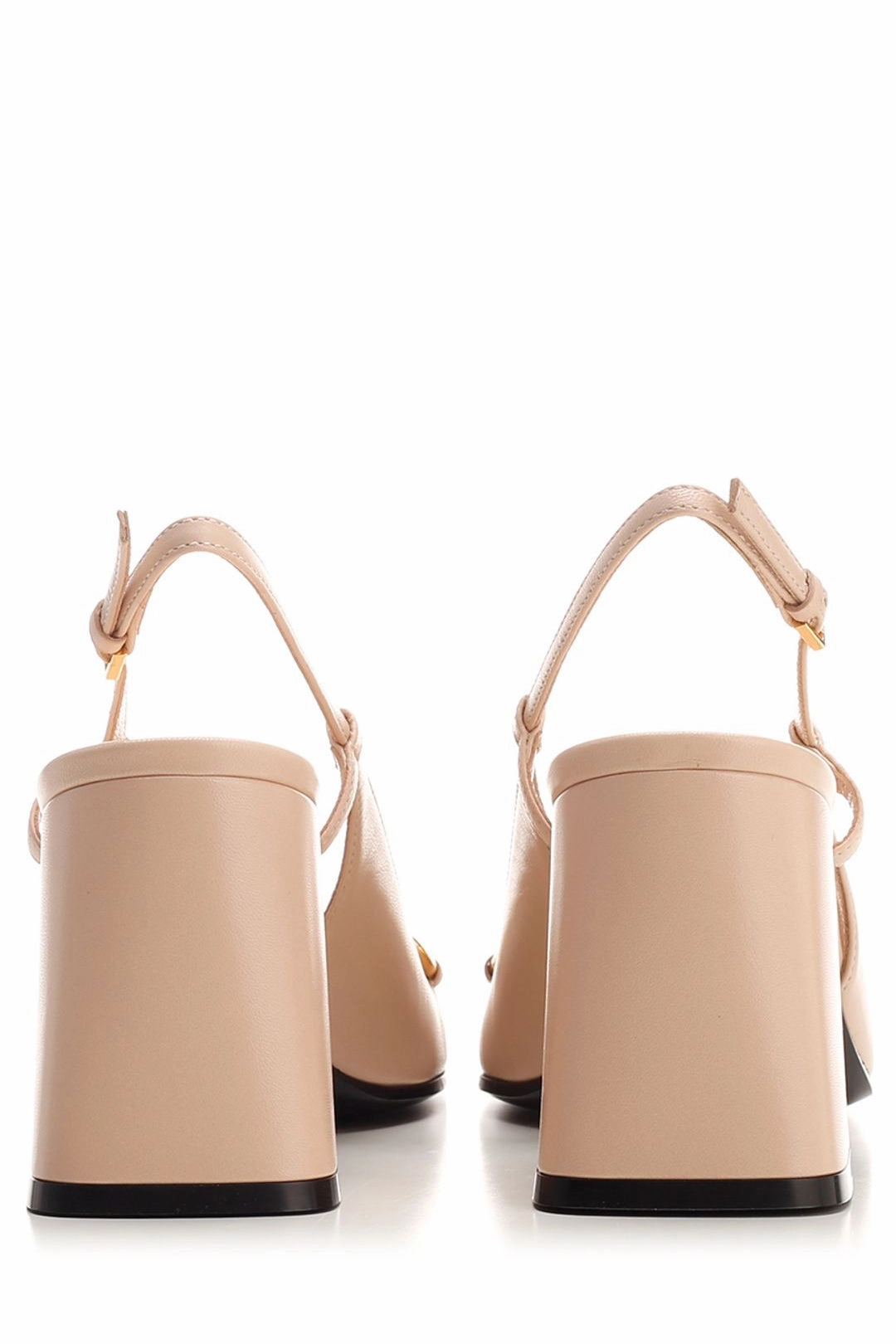 Gucci Horsebit Mid-Heel Slingback Pumps