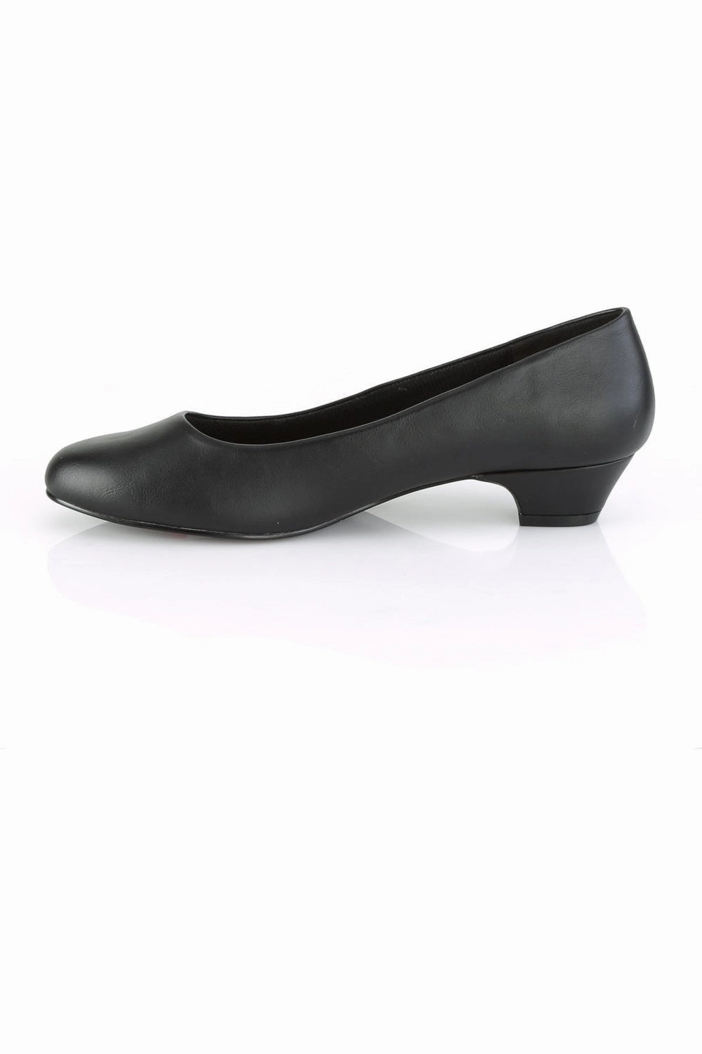 GWEN-01 Pump | Black Faux Leather