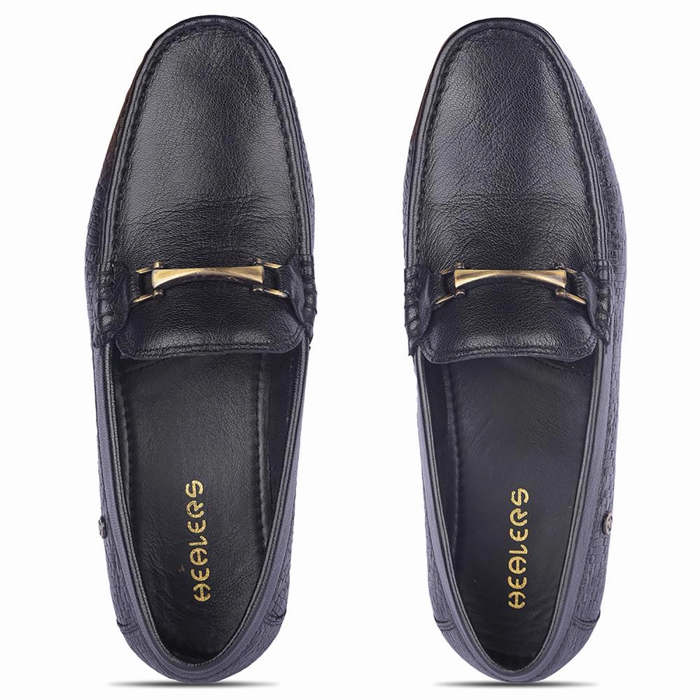 Healers By Liberty Mens OSL-49 Black Formal Loafers