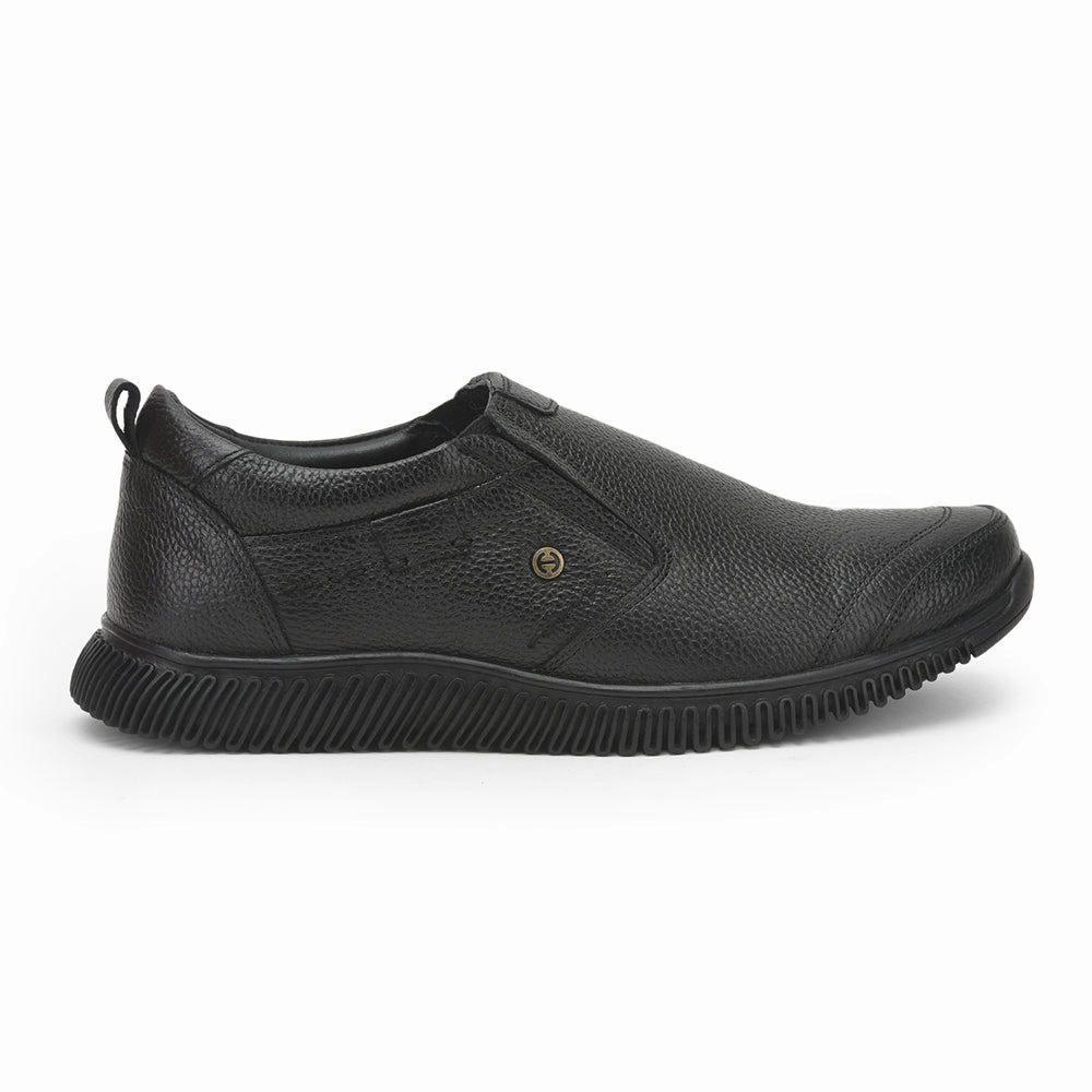 Healers Casual Non Lacing Shoes For Men (Black) DTL-81 By Liberty