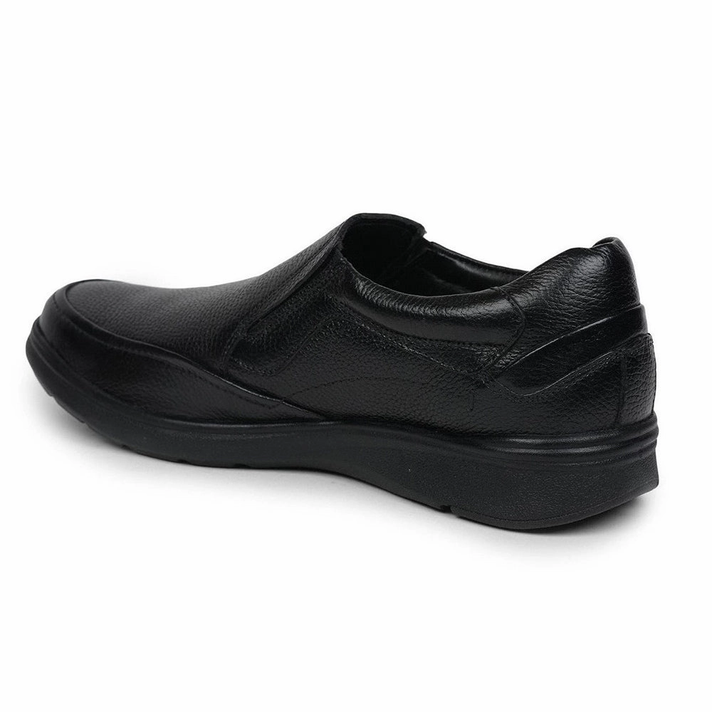Healers Formal (Black) Slip-On Shoes For Men AV-06 By Liberty
