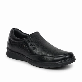 Healers Formal (Black) Slip-On Shoes For Men AV-06 By Liberty