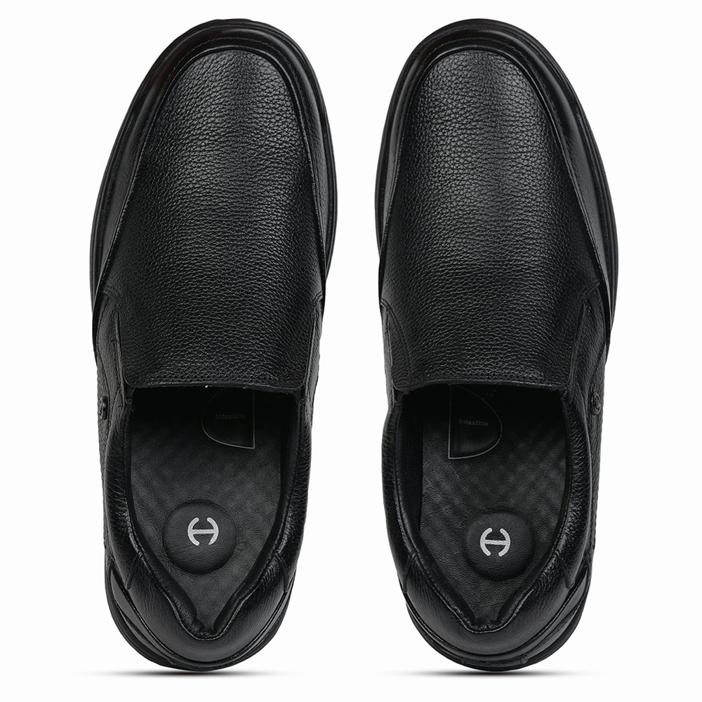 Healers Formal (Black) Slip-On Shoes For Men AV-06 By Liberty