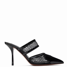 Heart 90 Mules Mesh, Black