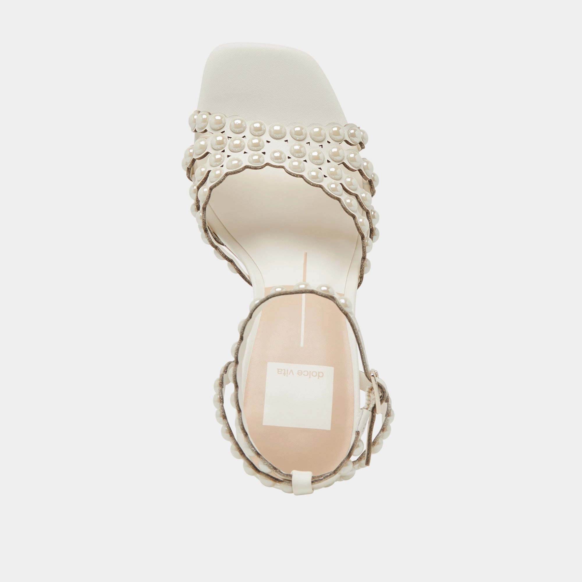 HELLEN PEARL HEELS WHITE LEATHER