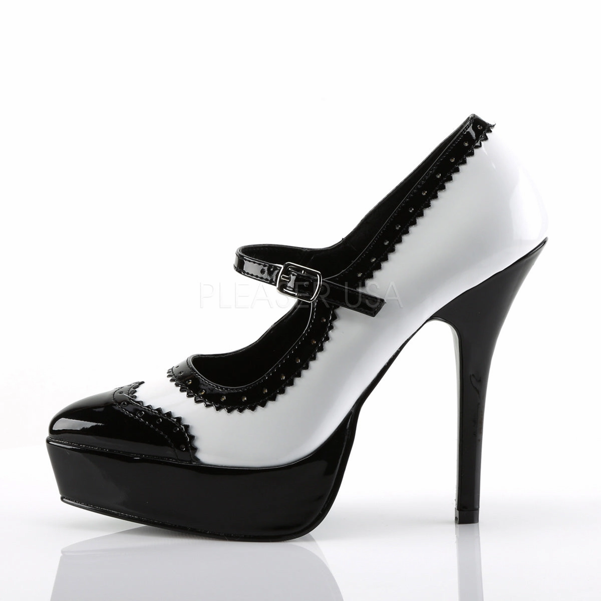 INDULGE-542  Black-White Patent