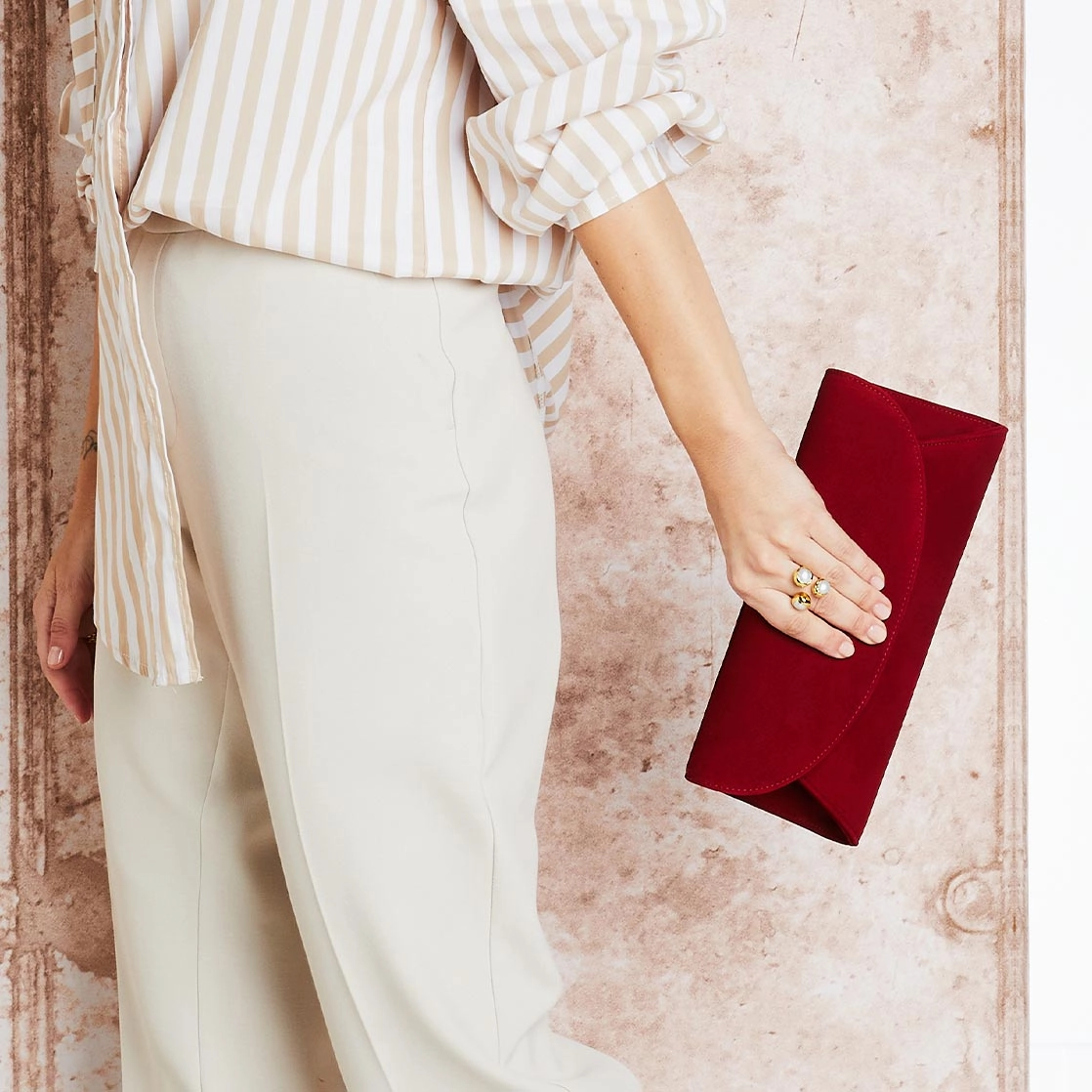 Jenna: Cherry Red Suede