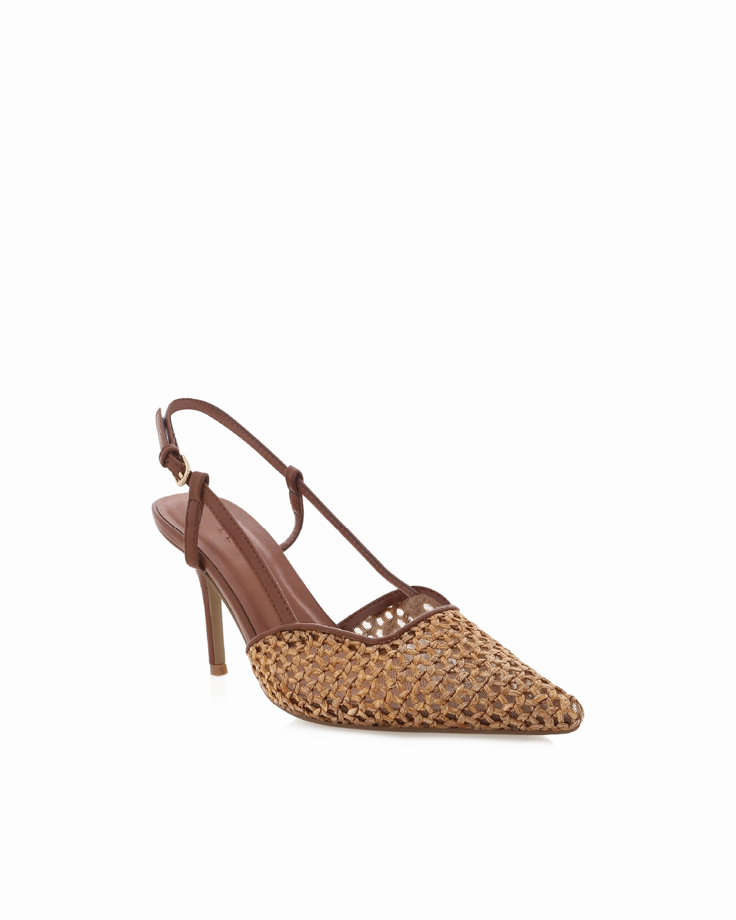 KAMERON - DARK TAN-NATURAL RAFFIA