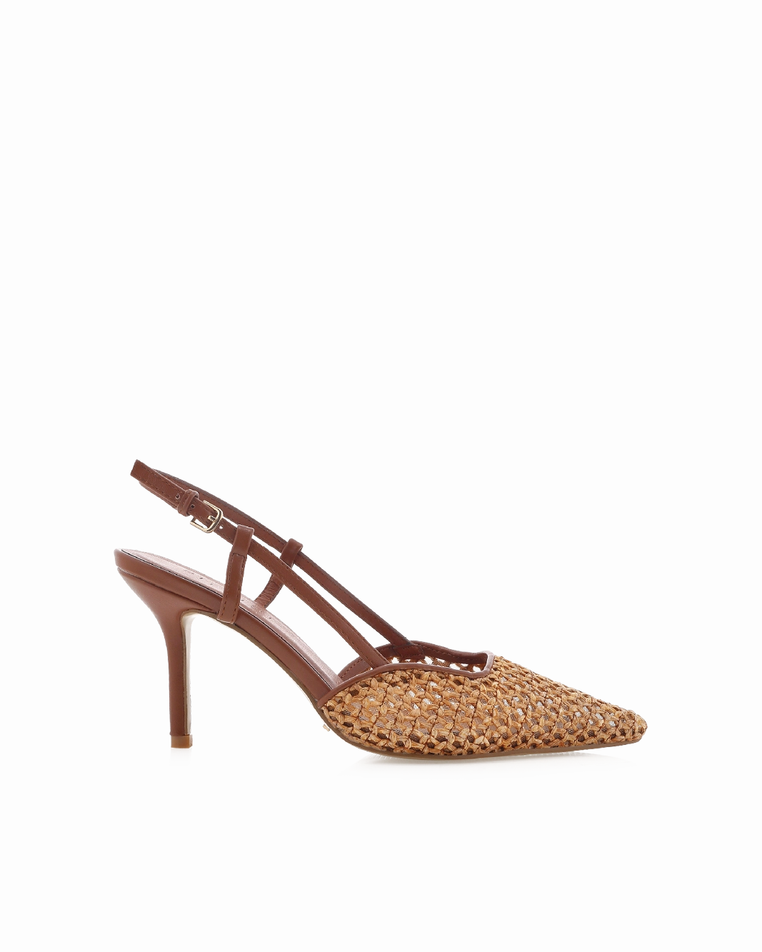 KAMERON - DARK TAN-NATURAL RAFFIA