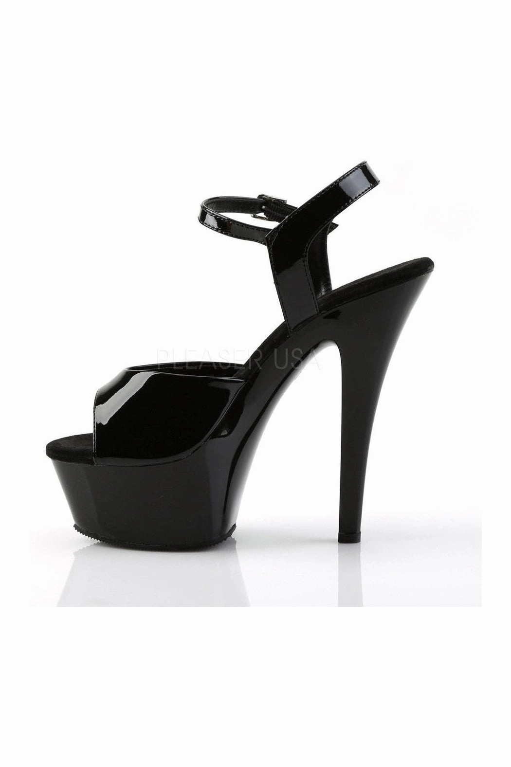 KISS-209 Platform Sandal | Black Patent
