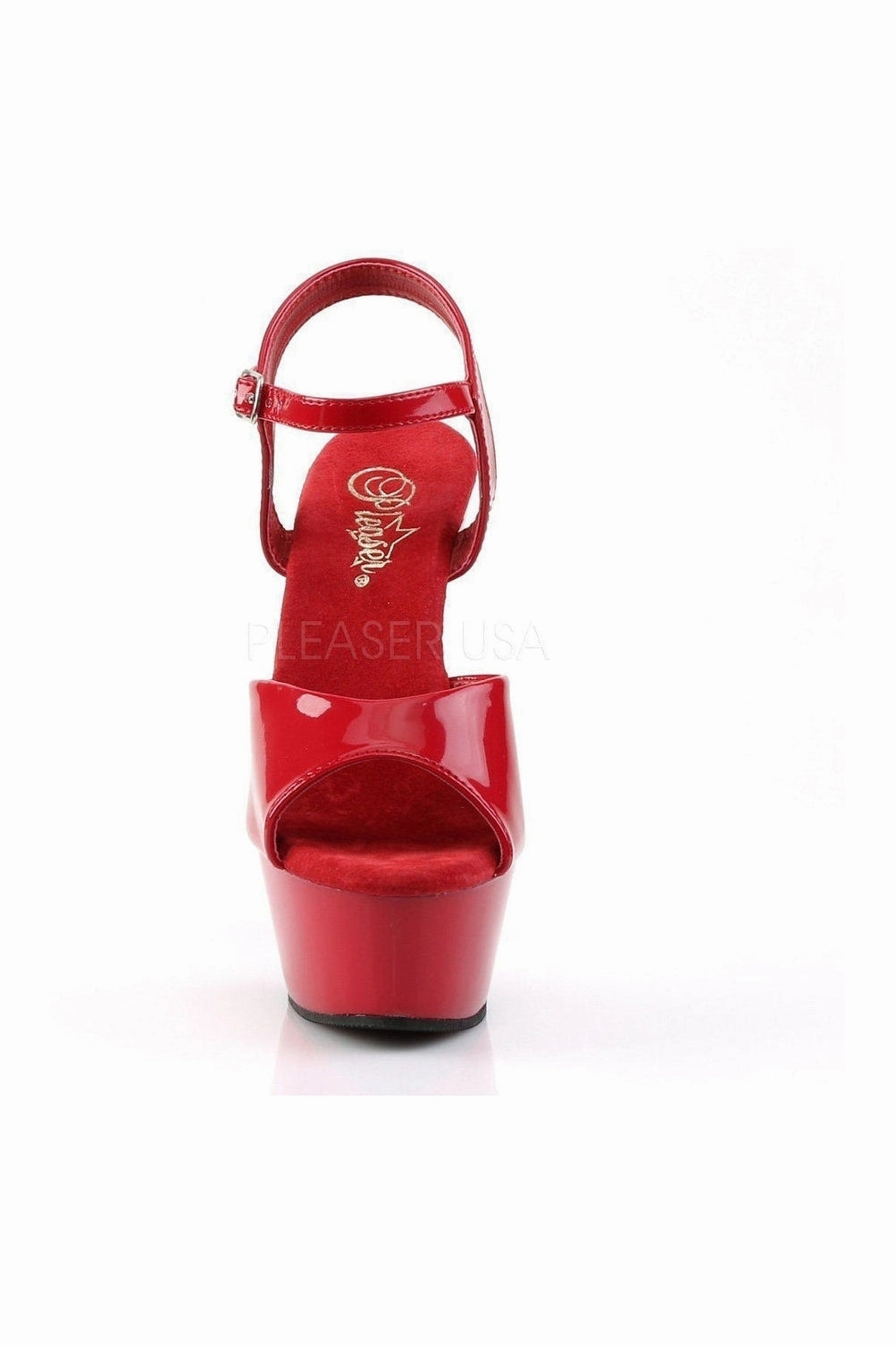 KISS-209 Platform Sandal | Red Patent