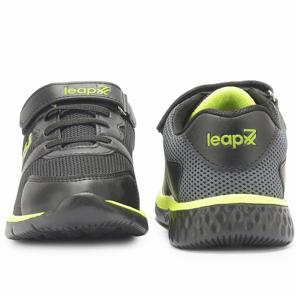 Leap7x By Liberty Kids JAMIE-65E Black Sports Non Lacing Shoes