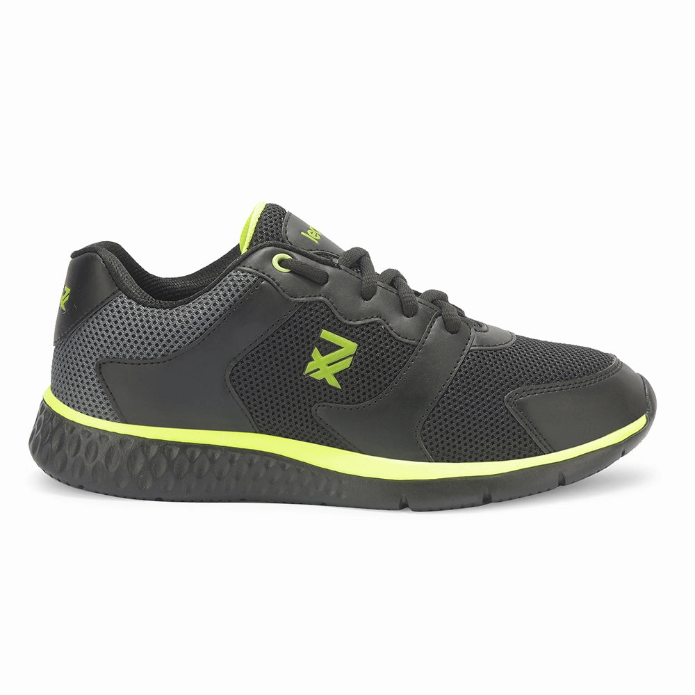 Leap7x By Liberty Kids JAMIE-65EL Black Sports Lacing Shoes