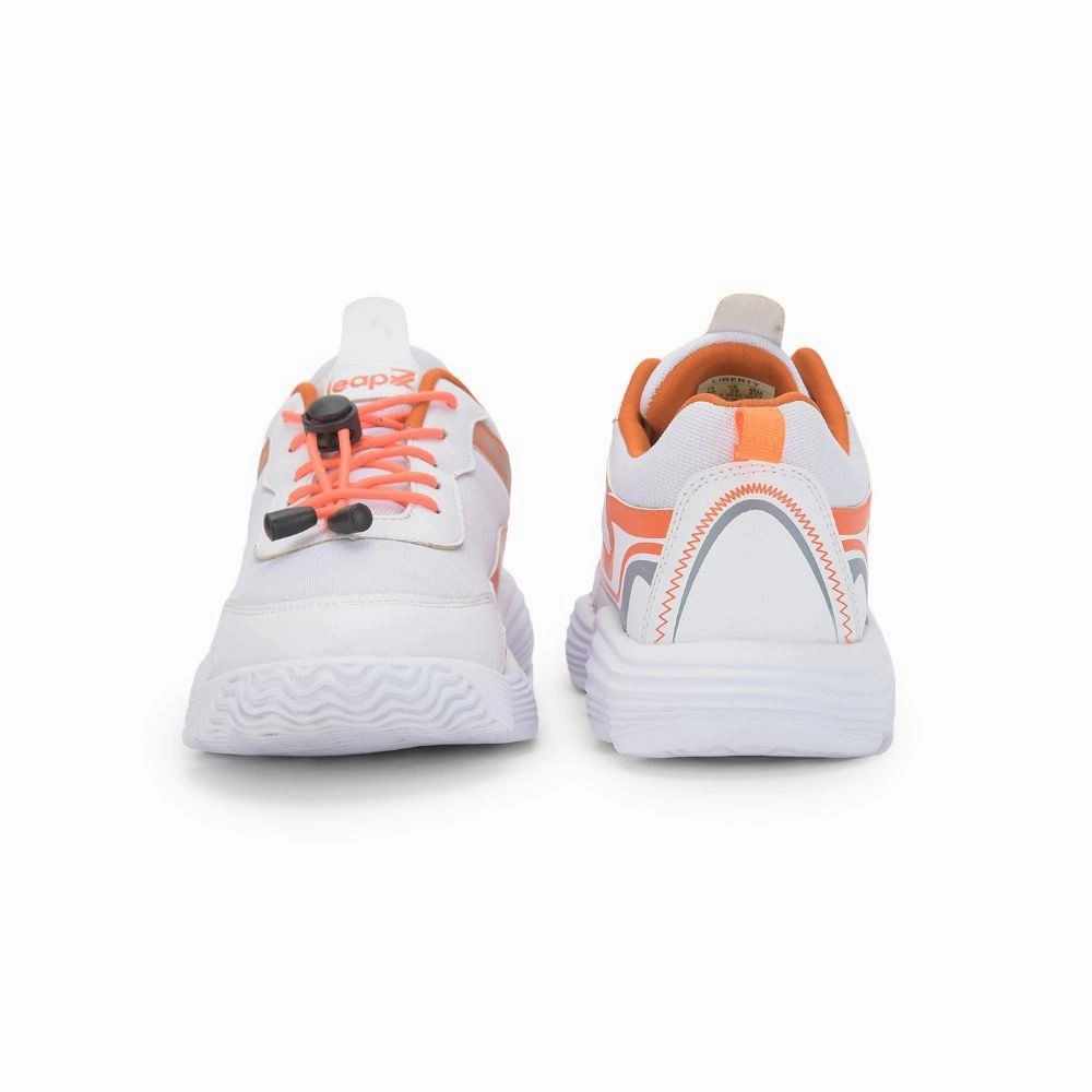 Leap7x Casual White Lacing Shoe For Kids WALT-505E By Liberty