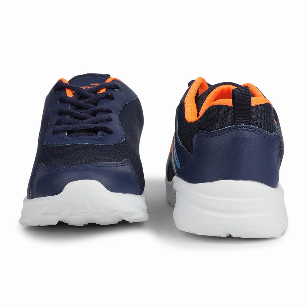 Leap7x Navy Blue Casual Non Lacing Shoes For Kids TRAVEL 2L By Liberty