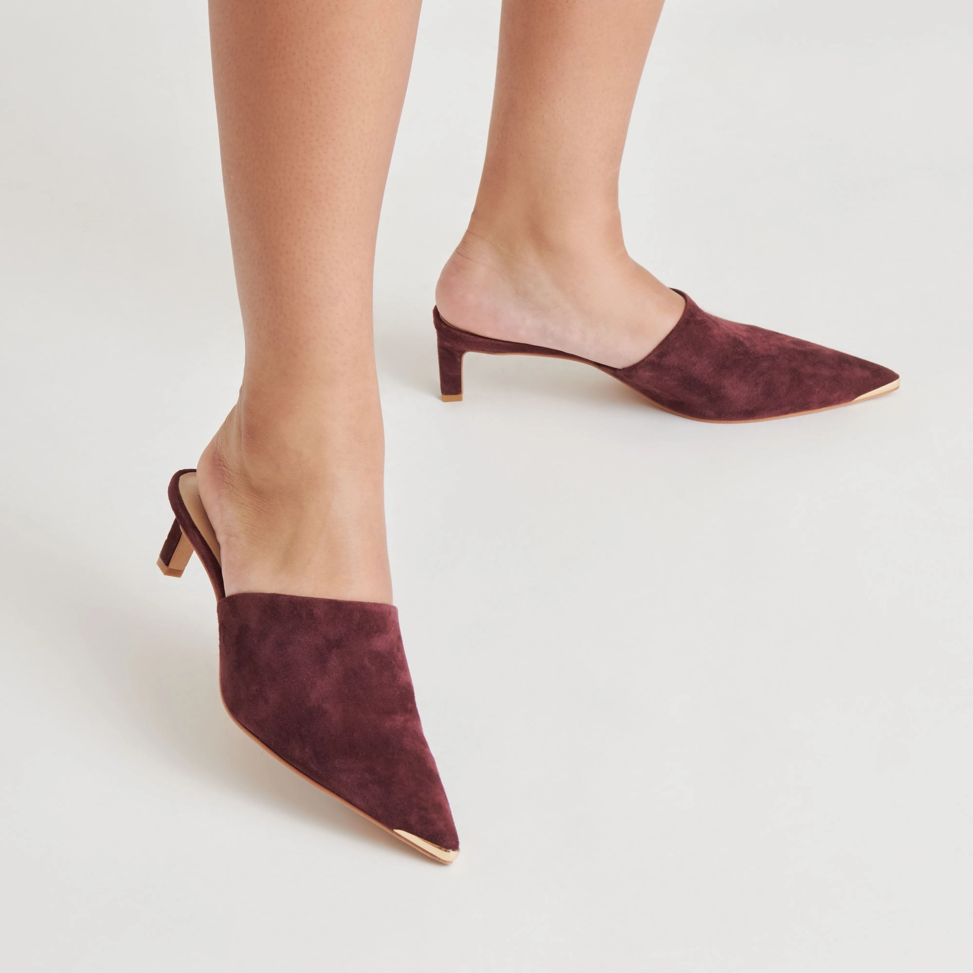 LEXY HEELS CRANBERRY SUEDE