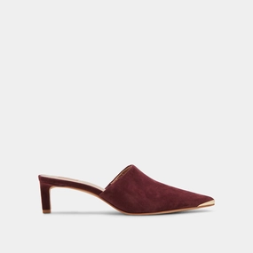 LEXY HEELS CRANBERRY SUEDE