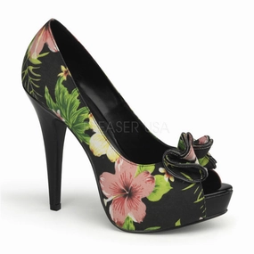 LOLITA-11  Black Floral Print Fabric