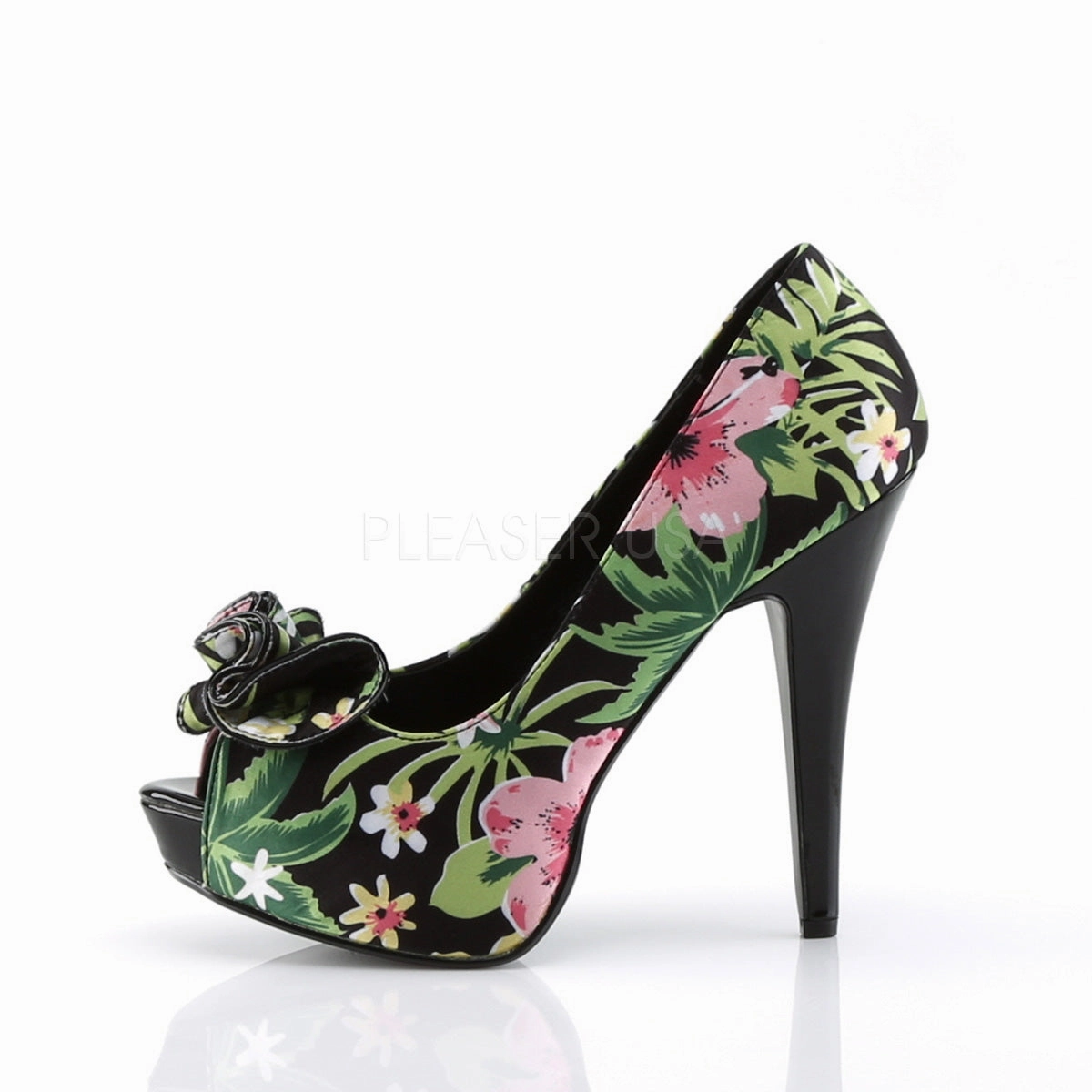LOLITA-11  Black Floral Print Fabric