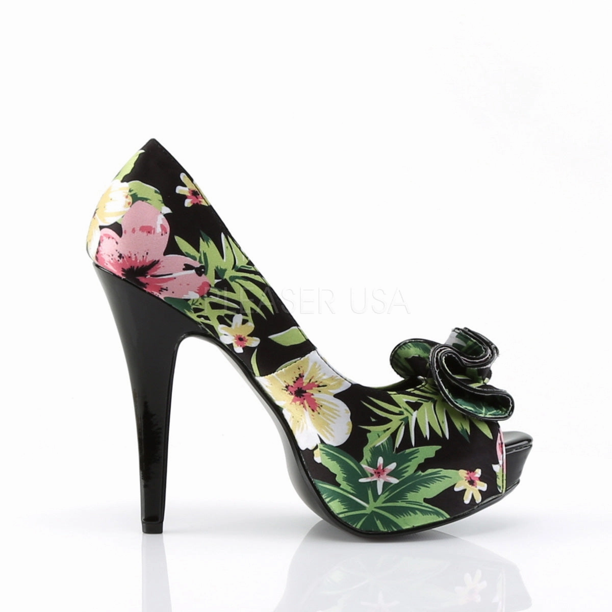 LOLITA-11  Black Floral Print Fabric