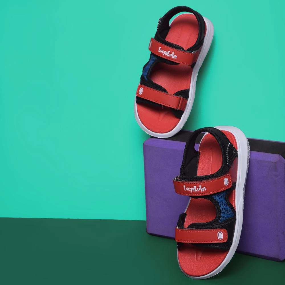 Lucy & Luke By Liberty Kids HIPPO-53 Red Casual Sandal