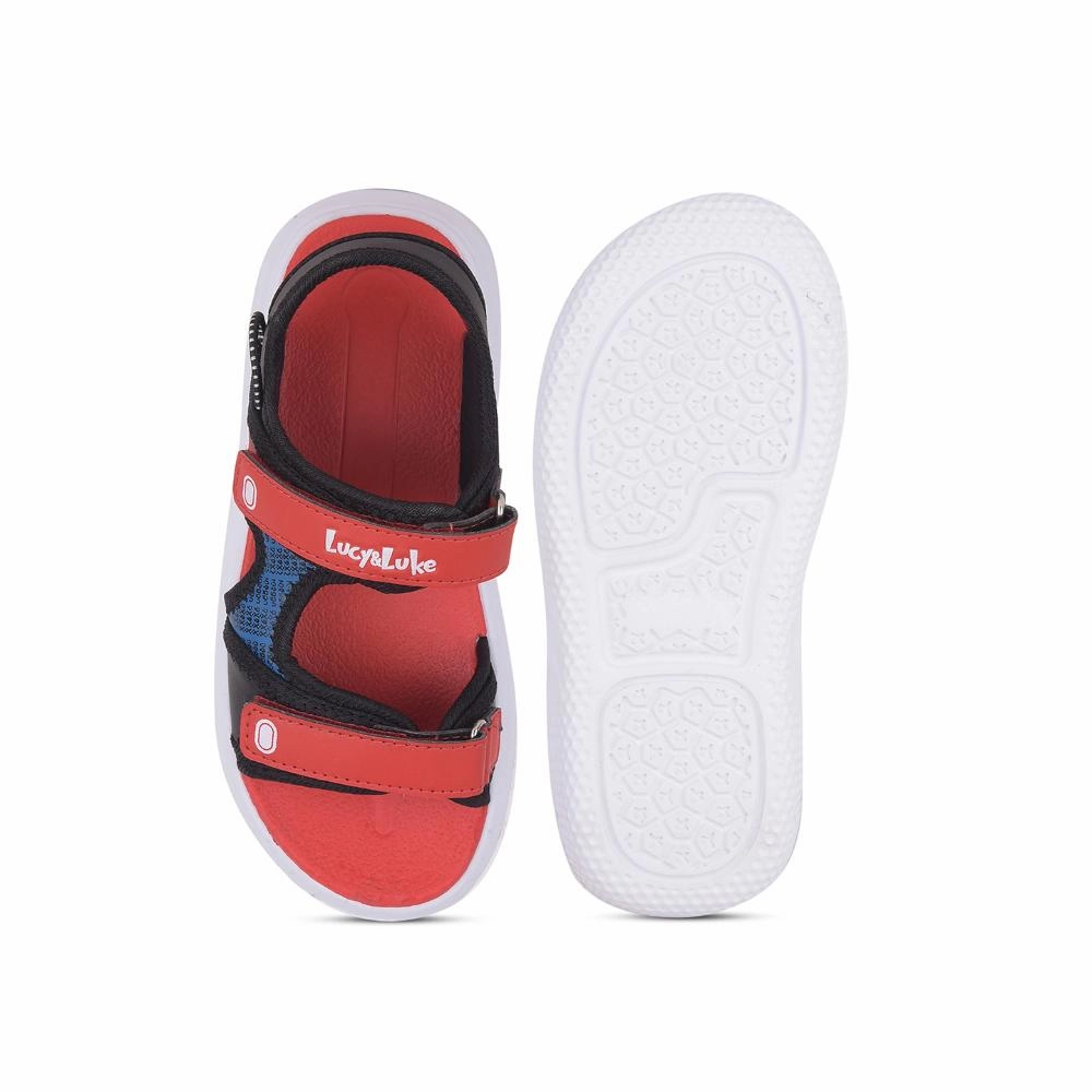 Lucy & Luke By Liberty Kids HIPPO-53 Red Casual Sandal