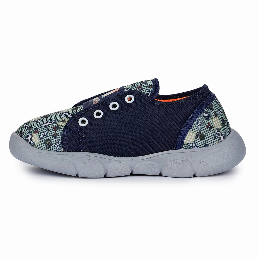 Lucy & Luke Casual Blue Non-Lacing Shoes For Kids FLYNN-15 By Liberty