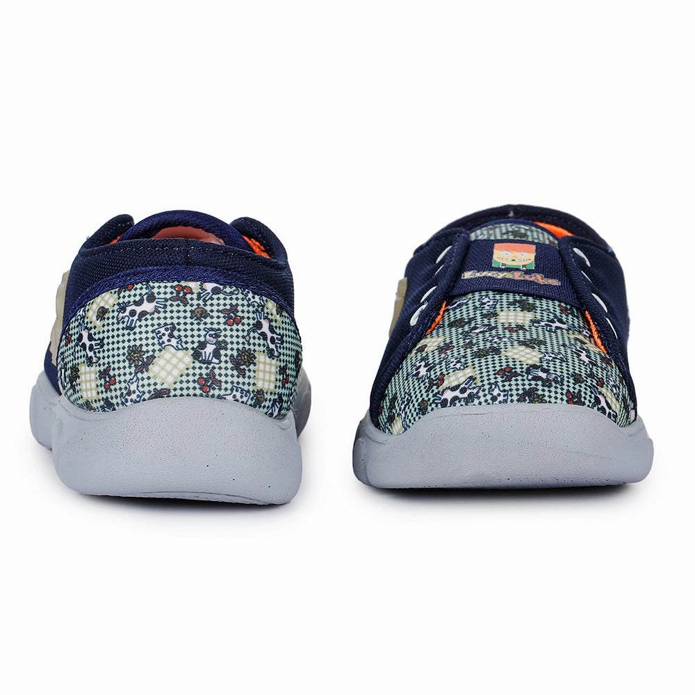 Lucy & Luke Casual Blue Non-Lacing Shoes For Kids FLYNN-15 By Liberty