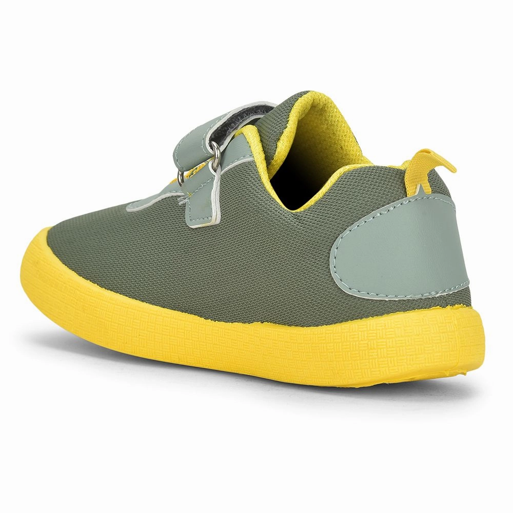 Lucy & Luke Green Casual Non Lacing Shoes For Kids BASTIAN-2E By Liberty
