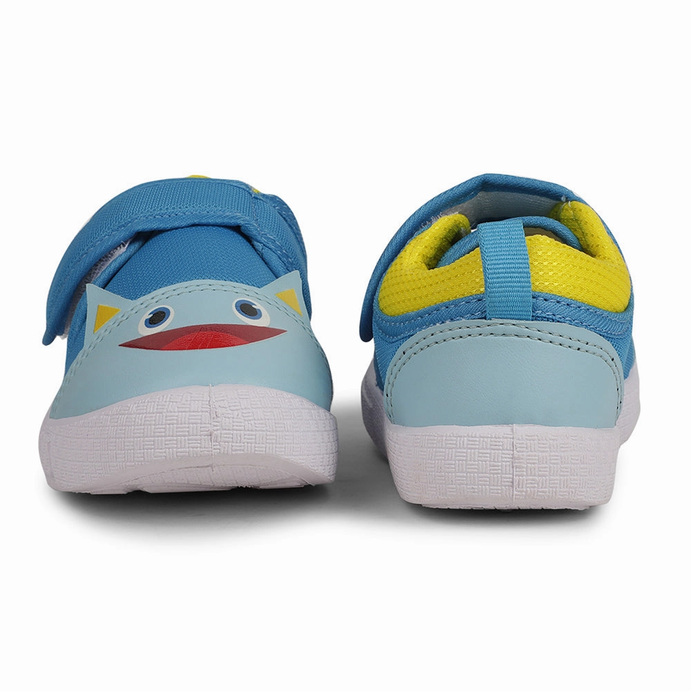 Lucy & Luke Sky Blue Casaul Non Lacing Shoes For Kids BASTIAN-60 By Liberty