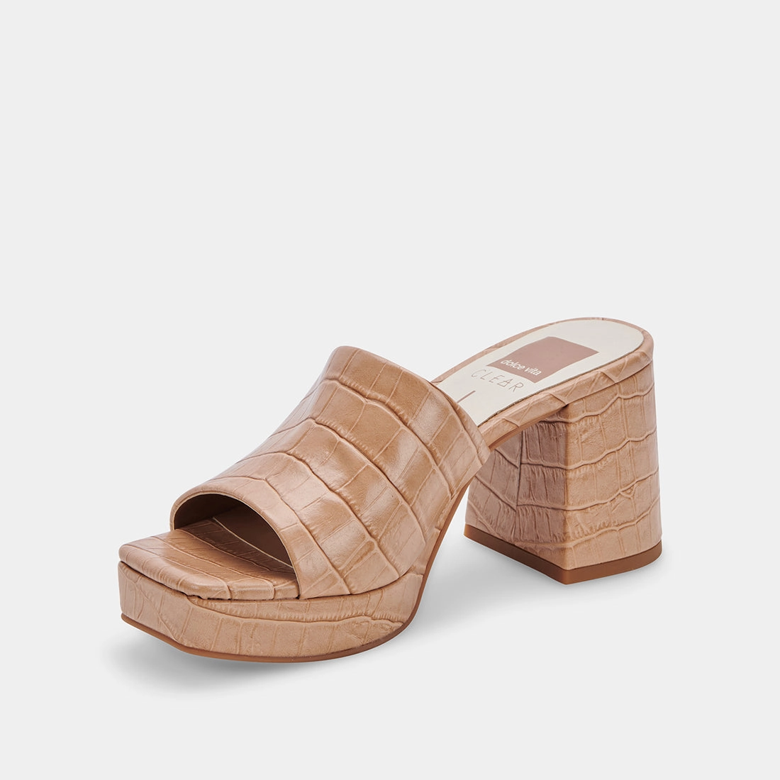 MARSHA HEELS CAFE EMBOSSED STELLA - re:vita
