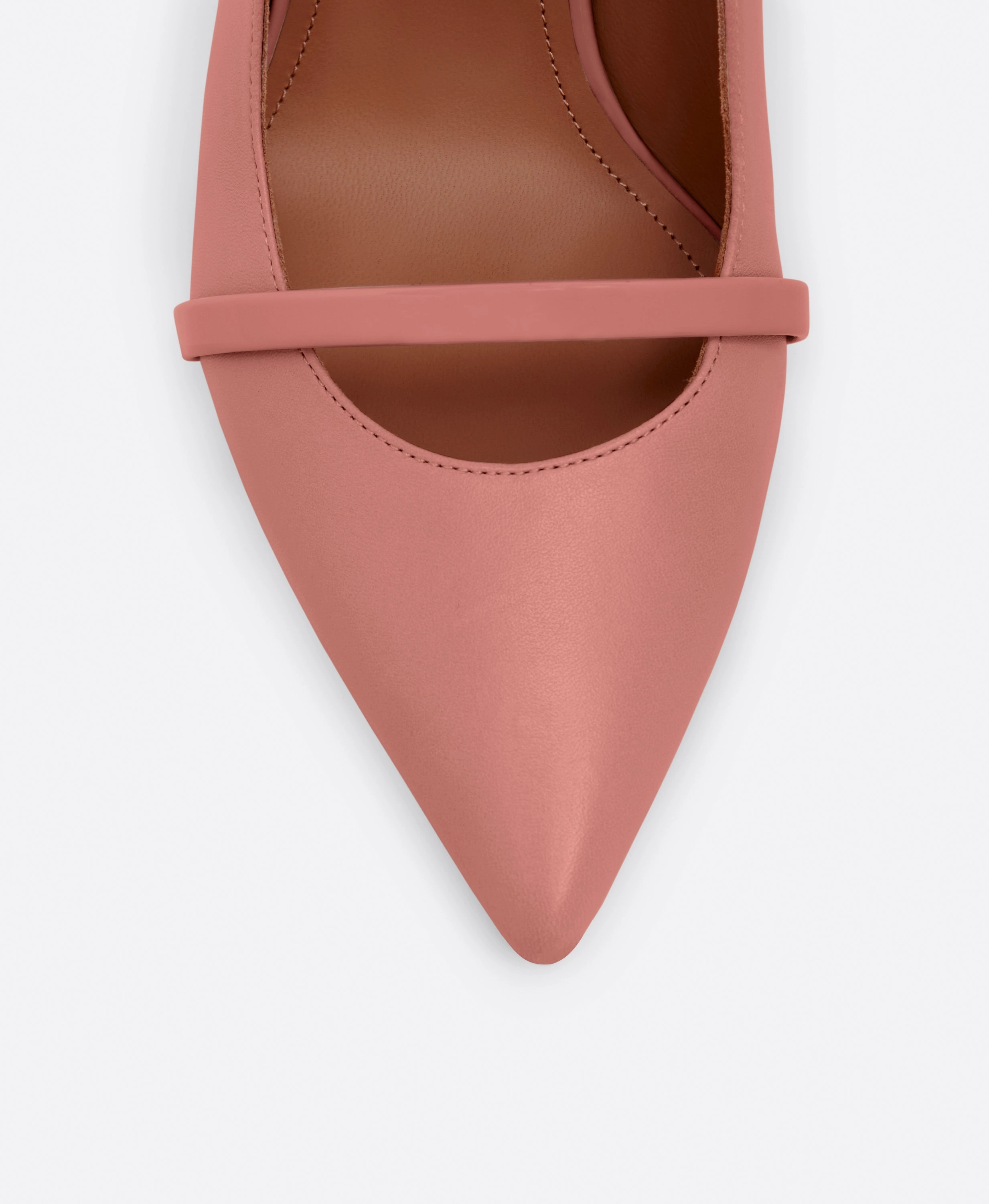 Maureen 85 Pink Leather Mules