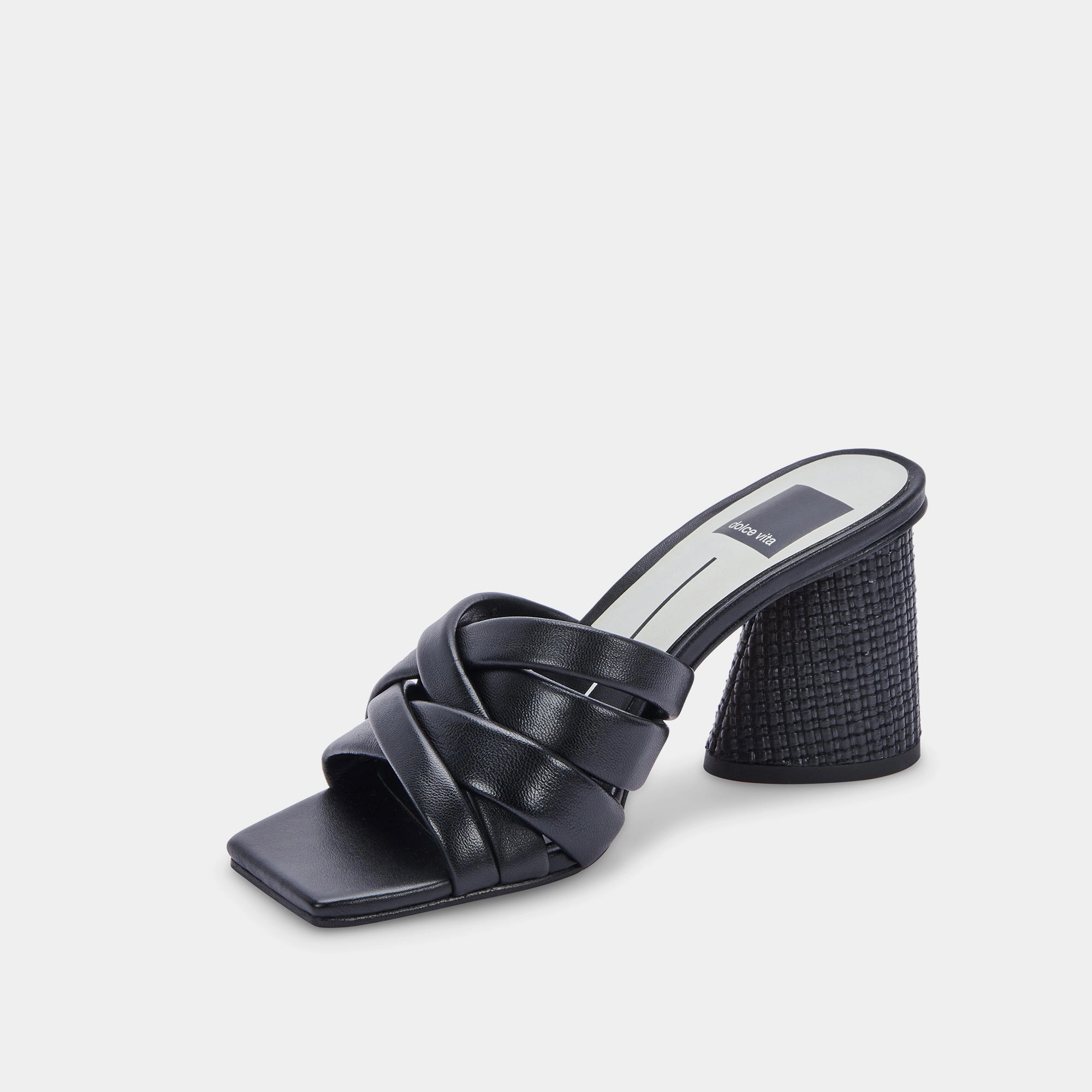 PAZLEE HEELS BLACK LEATHER