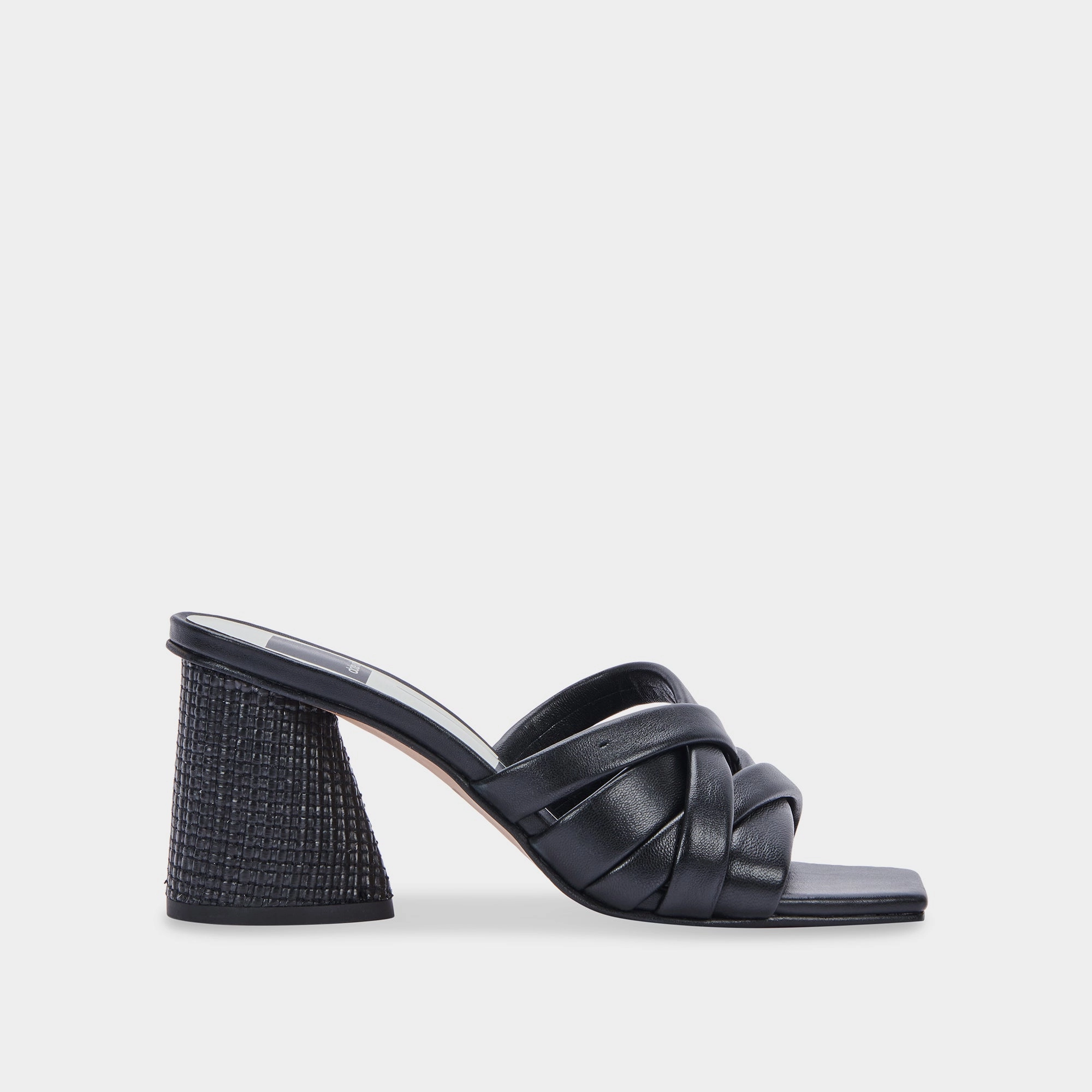 PAZLEE HEELS BLACK LEATHER
