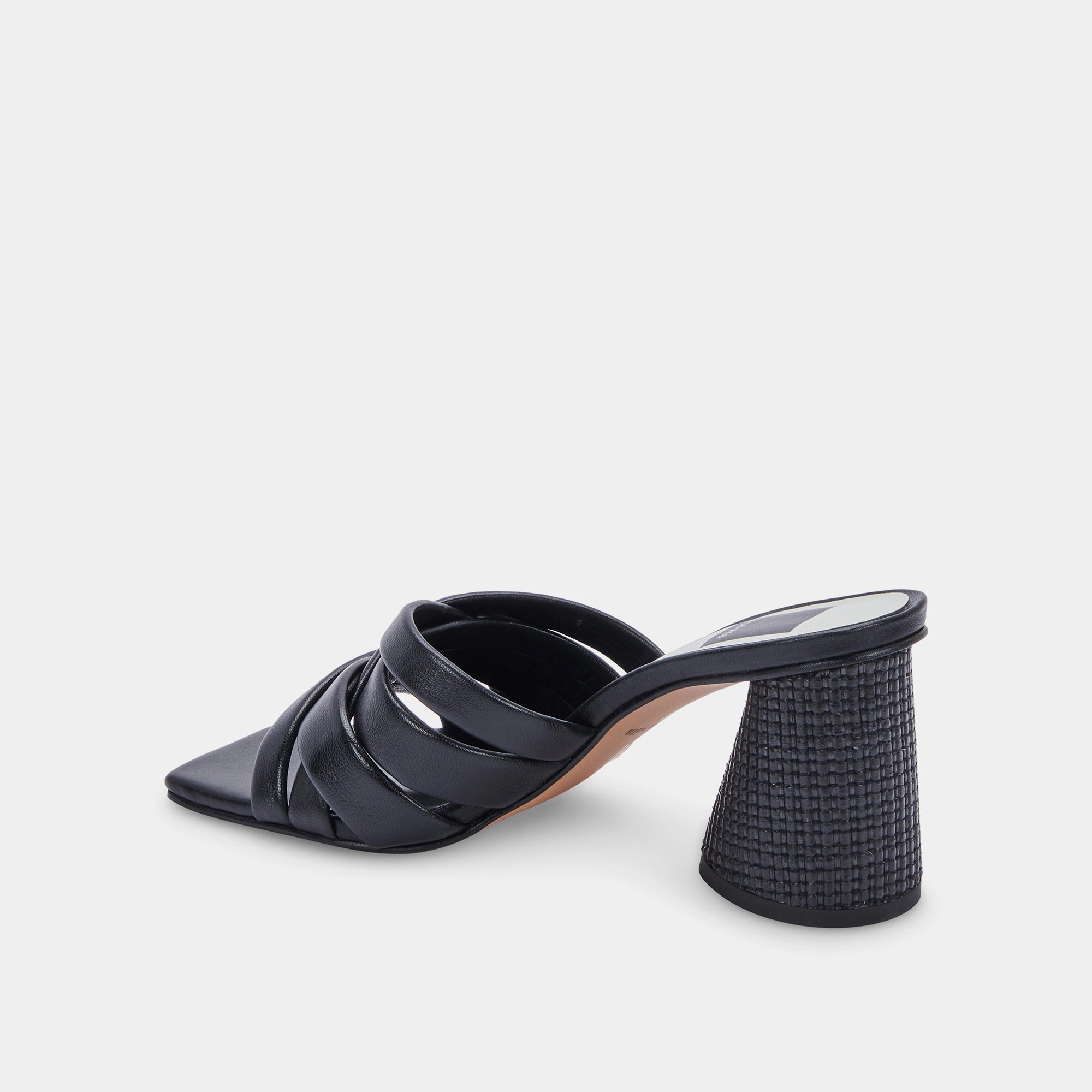 PAZLEE HEELS BLACK LEATHER
