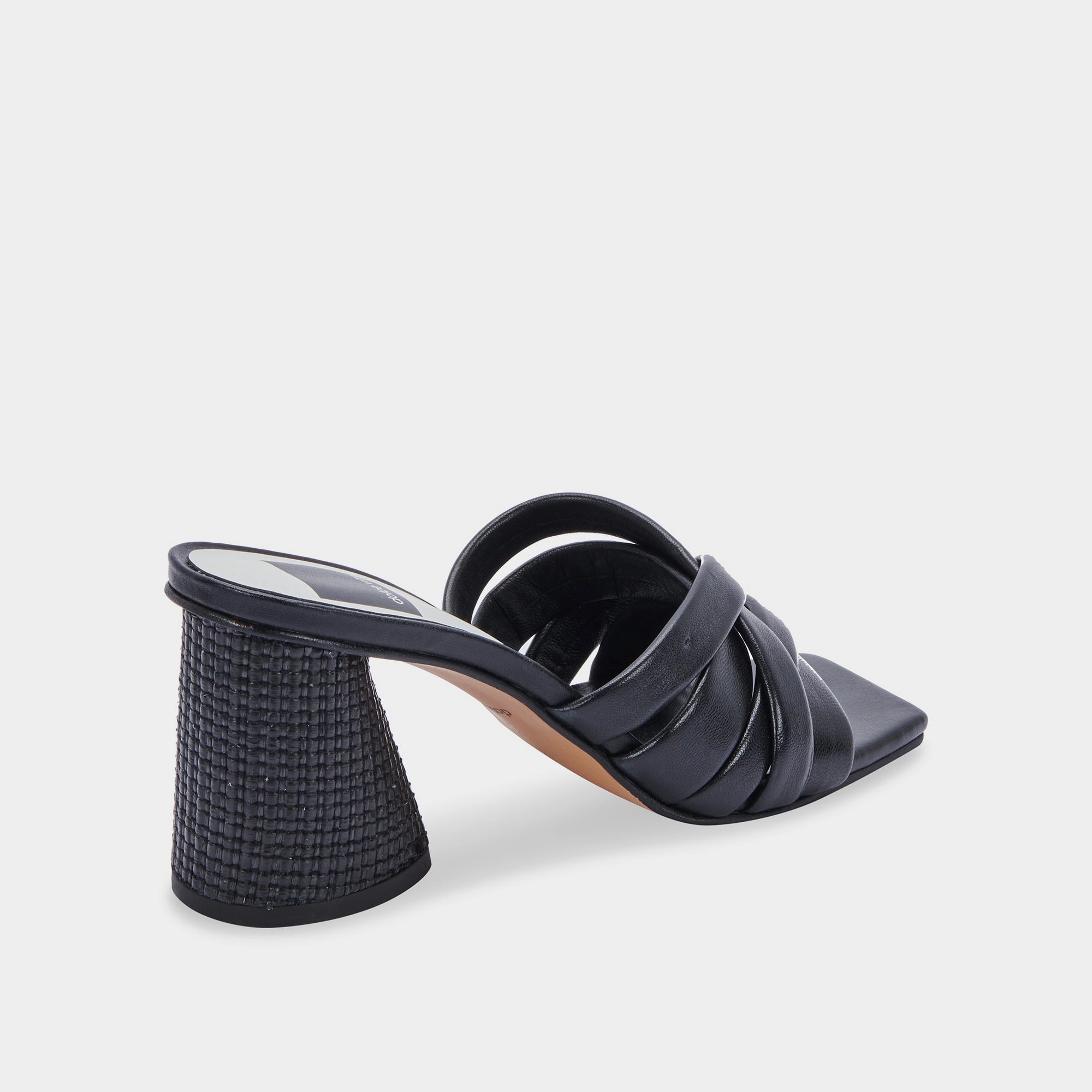 PAZLEE HEELS BLACK LEATHER