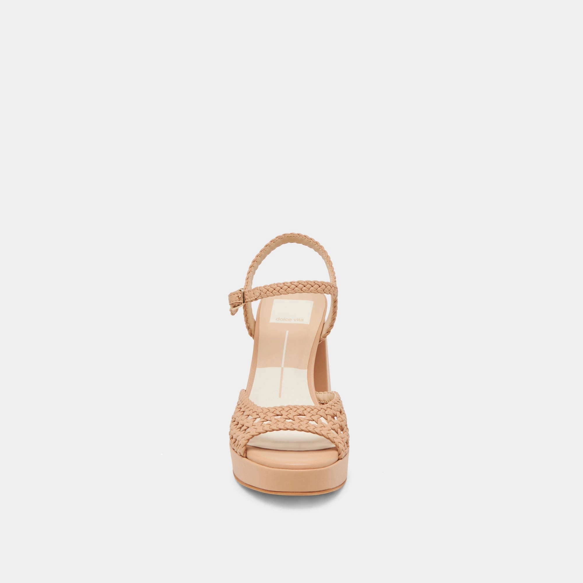 PEYTEN WIDE HEELS CAFE WOVEN STELLA
