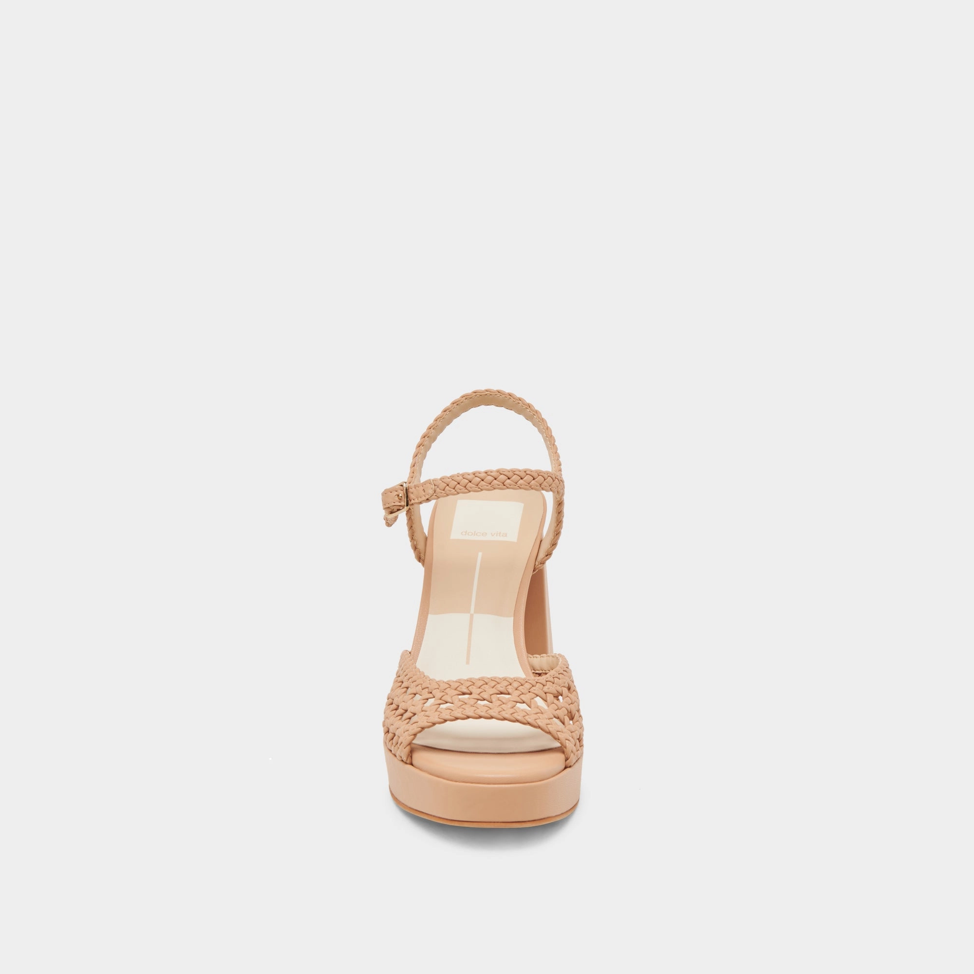 PEYTEN WIDE HEELS CAFE WOVEN STELLA