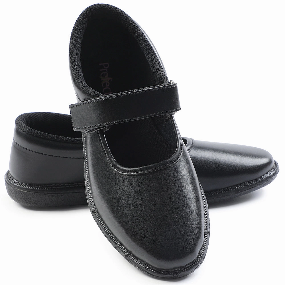 Prefect Black Ballerina Dress School Shoes For Kids S/GIRL(V) By Liberty