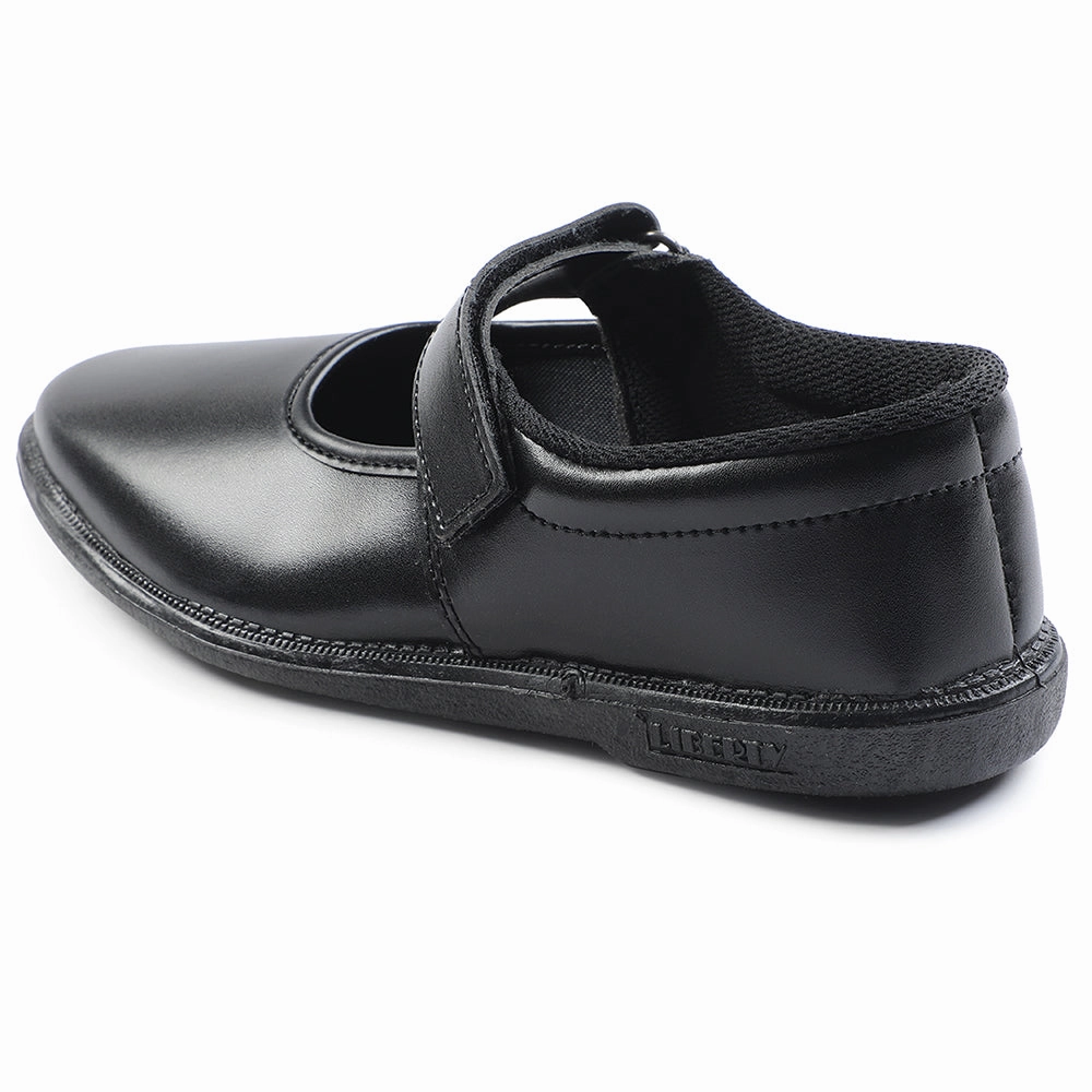 Prefect Black Ballerina Dress School Shoes For Kids S/GIRL(V) By Liberty