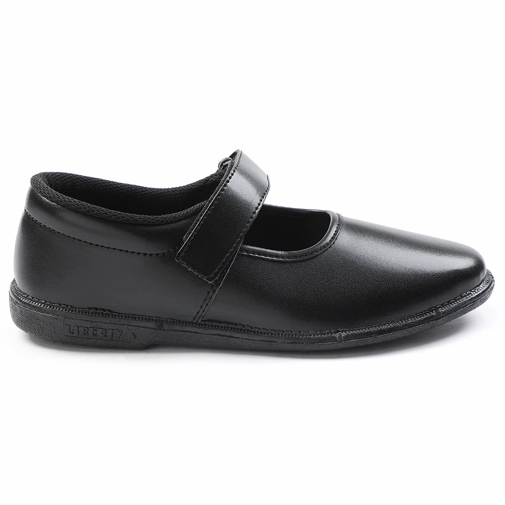 Prefect Black Ballerina Dress School Shoes For Kids S/GIRL(V) By Liberty