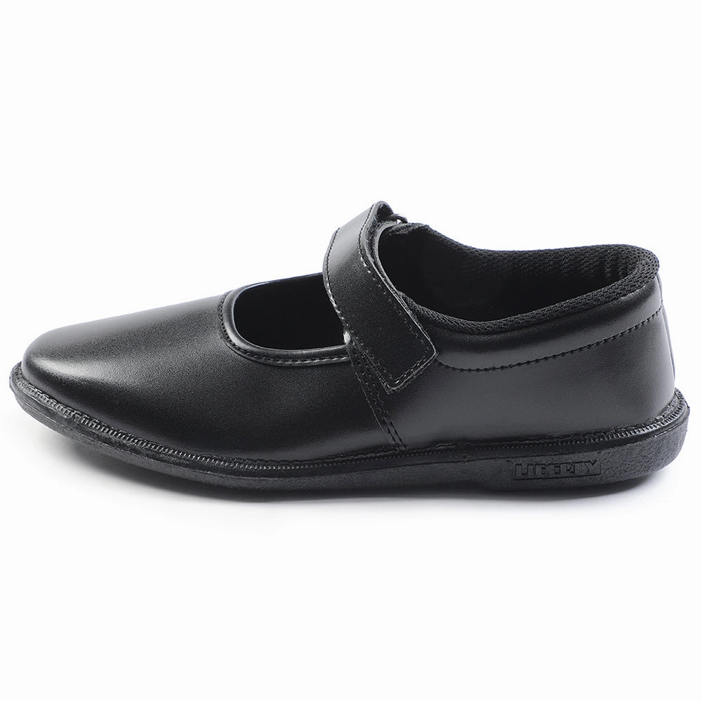 Prefect Black Ballerina Dress School Shoes For Kids S/GIRL(V) By Liberty