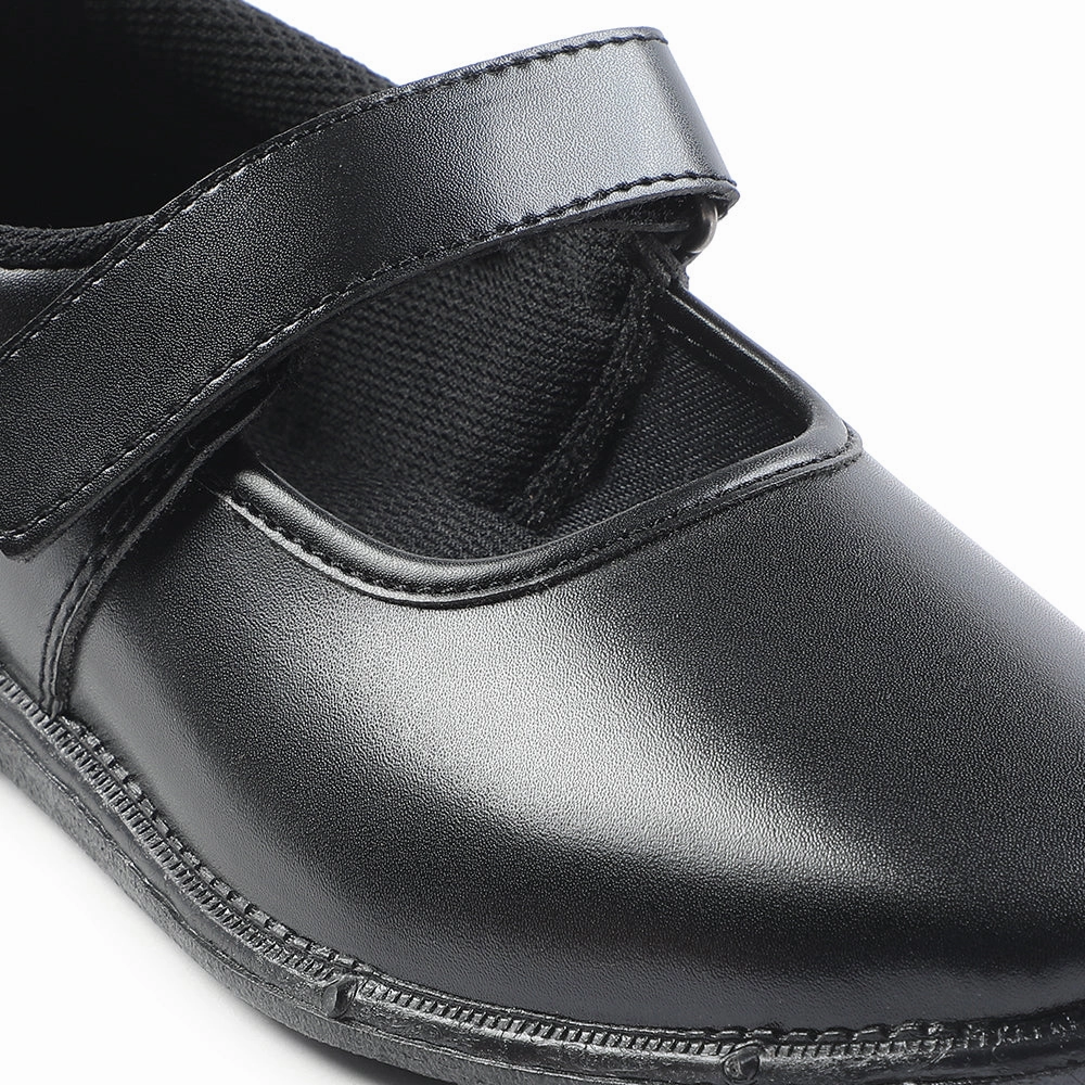 Prefect Black Ballerina Dress School Shoes For Kids S/GIRL(V) By Liberty