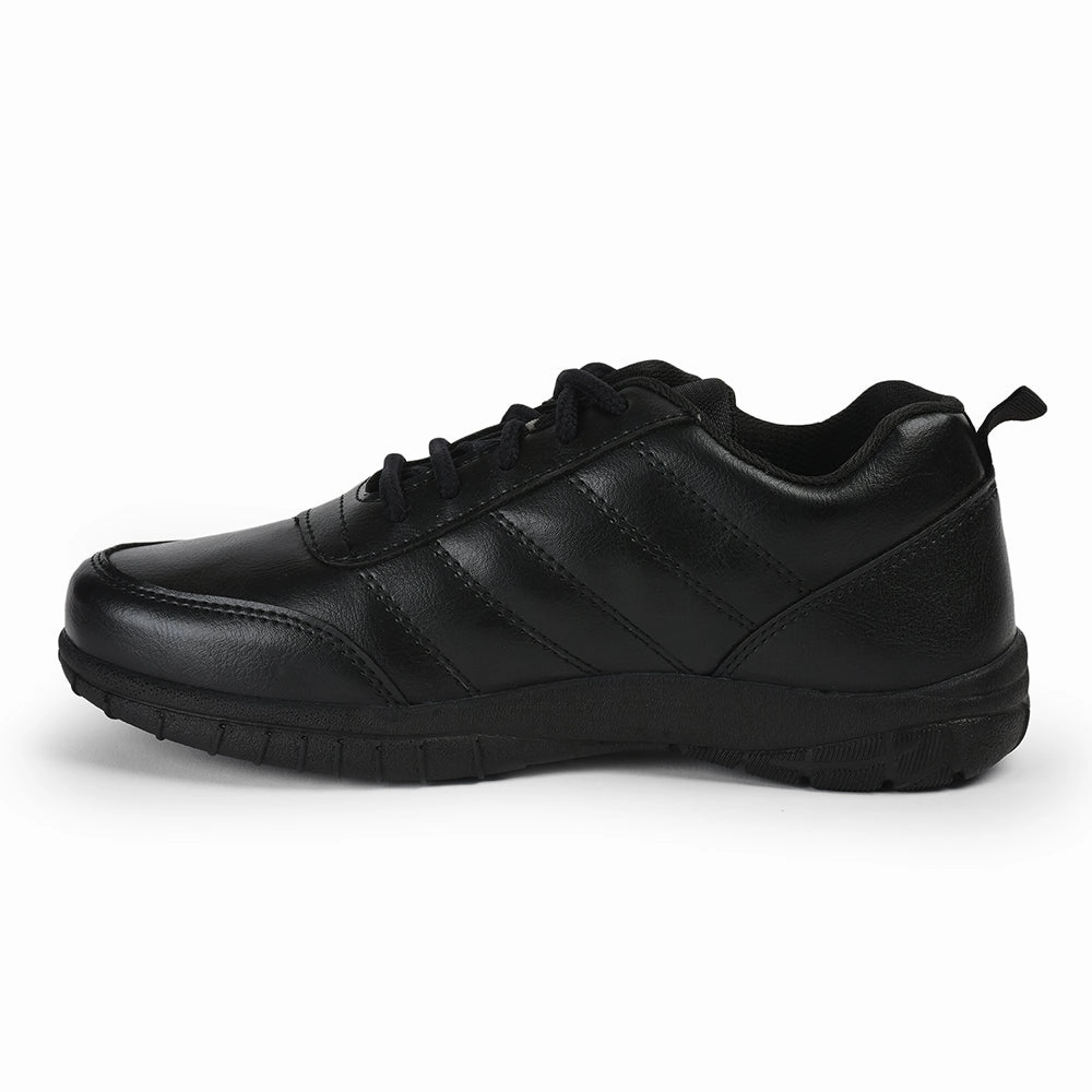 Prefect By Liberty Kids SCHOOL-PTM Black School Lacing Shoes
